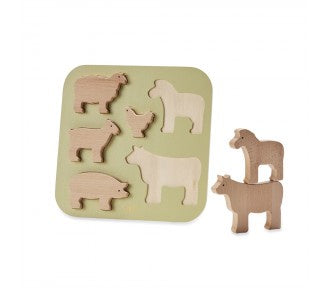 Astrup Wooden Puzzle Farm Animals