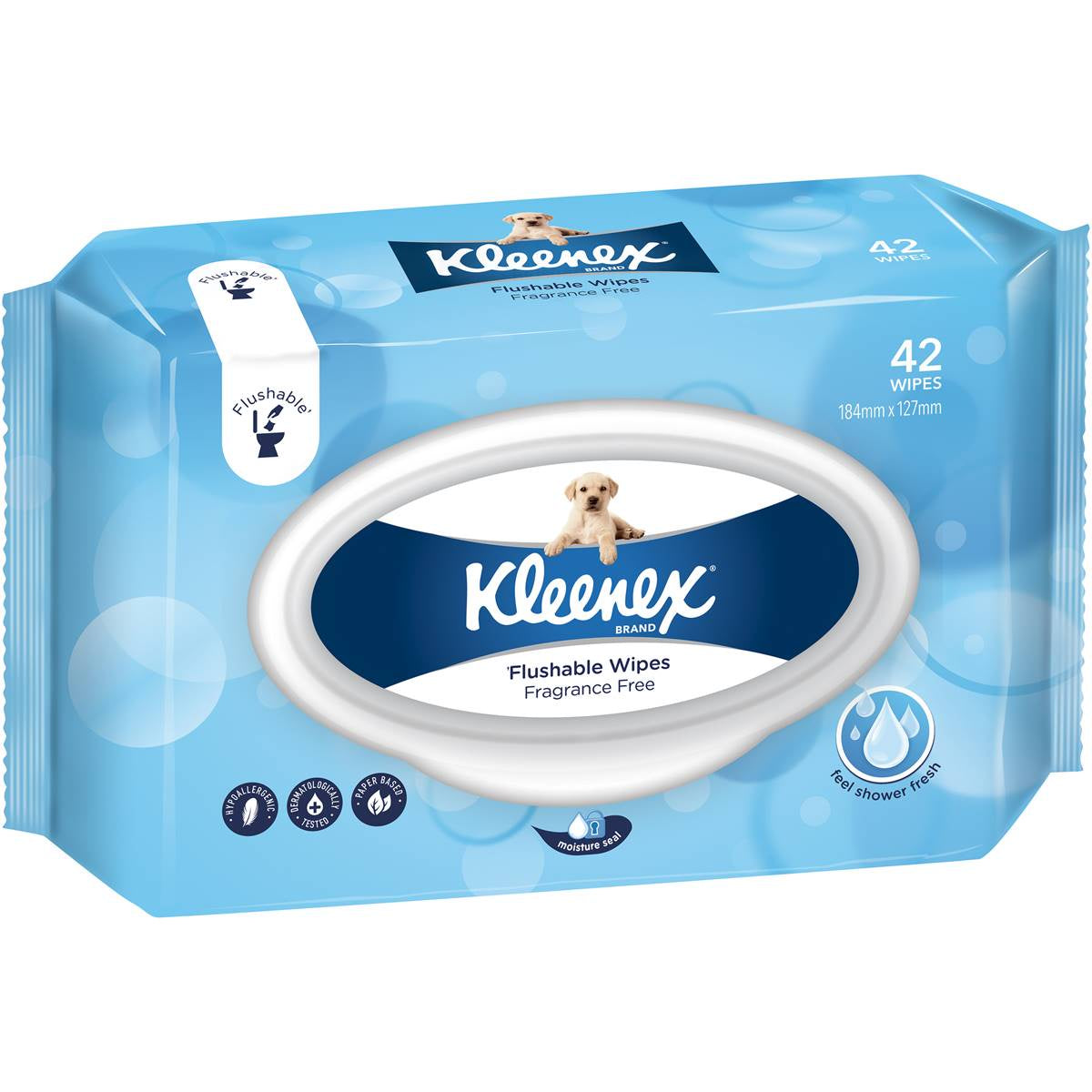 Kleenex Flushable Wipes Unscented 42/Pack