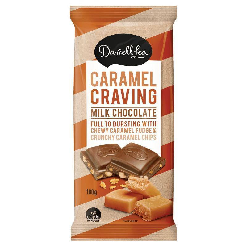 Darrell Lea Caramel Craving Milk Chocolate Block 180g