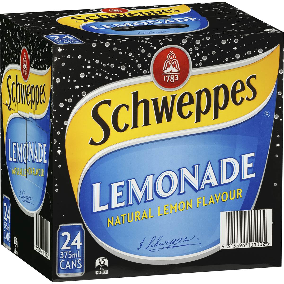 Schweppes Lemonade Can 24x375ml