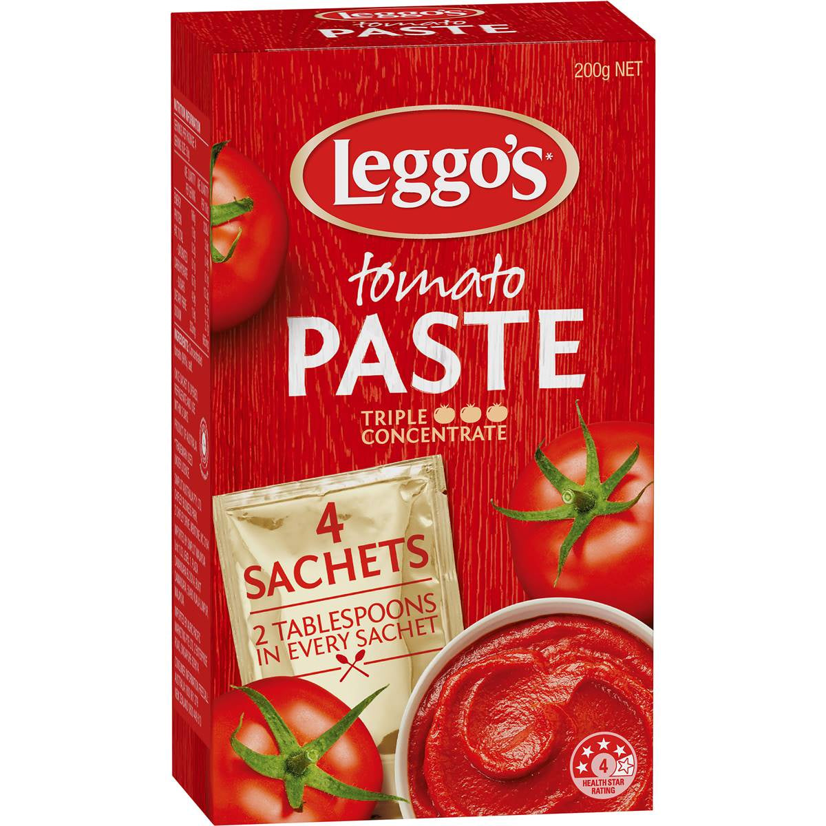 Leggos Tomato Paste Sachets 4x50g