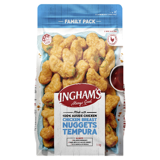 Ingham's Chicken Nuggets Tempura 1kg