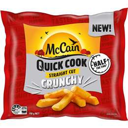 McCain Quick Cook Straight Cut Chips 750g