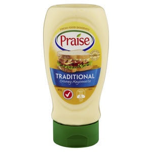 Praise Mayonnaise Traditional Squeeze 370ml