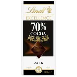Lindt Excellence 70% Dark Choc 100g