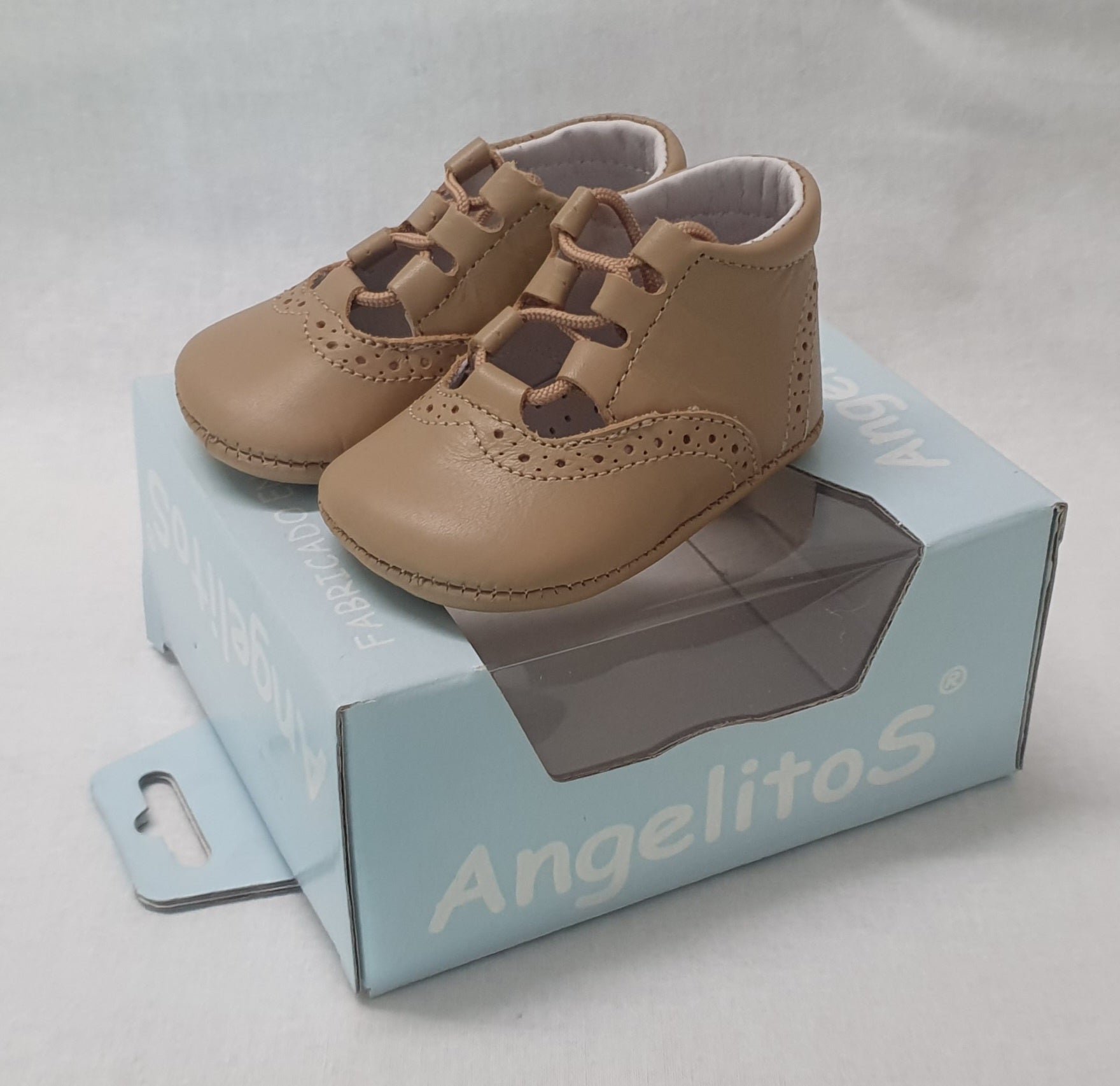 Baby Shoes Angelitos 256 - Camel Size 16