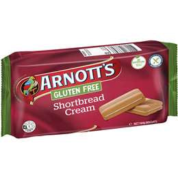 Arnott's Shortbread Cream Biscuits GF 144g