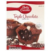 Betty Crocker Muffin Mix Triple Choc 500g