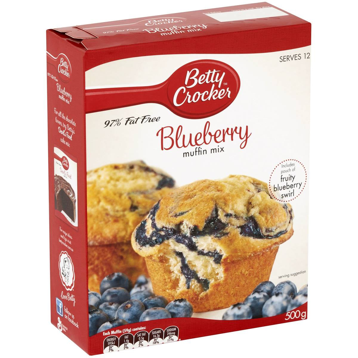 Betty Crocker Blueberry Muffin Mix 500g