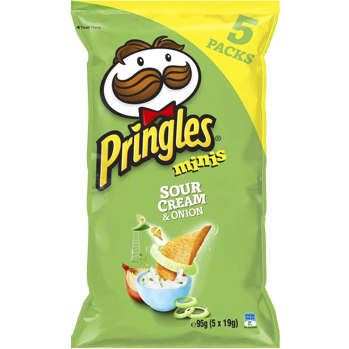 Pringles Minis Sour Cream & Onion 5pk 95g