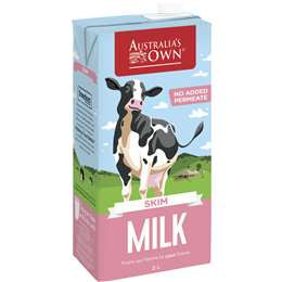 Australia's Own UHT Milk Skim 1L
