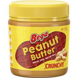 Bega Peanut Butter Crunchy 375g