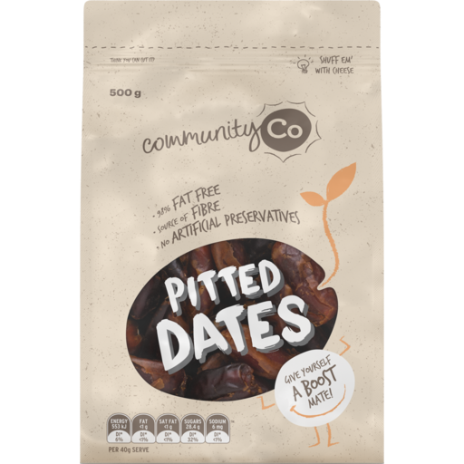 Community Co Pitted Dates 500gm
