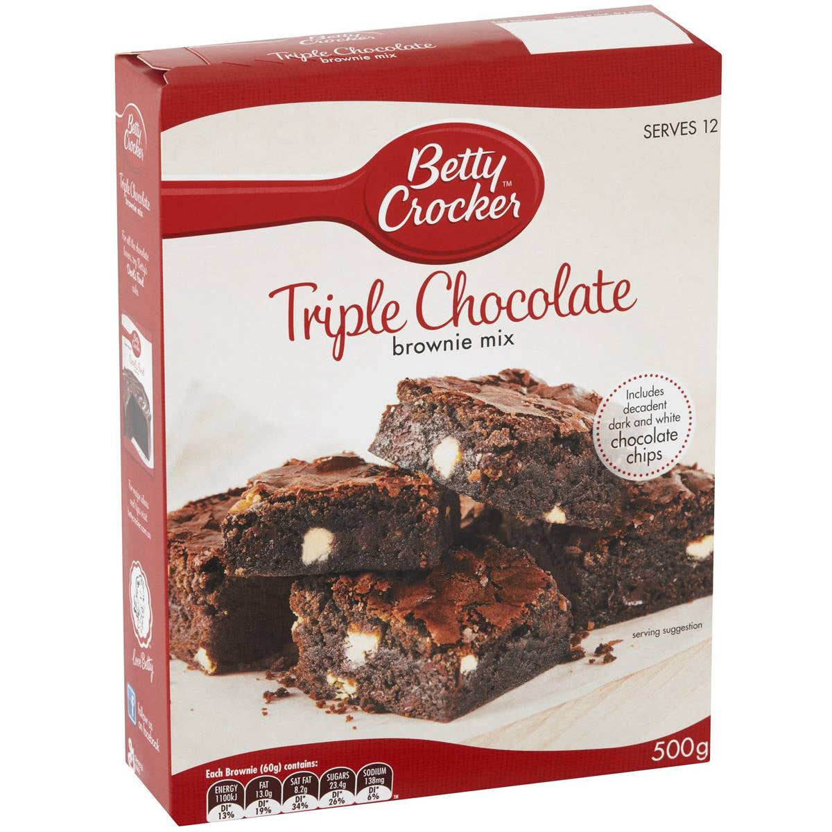 Betty Crocker Triple Chocolate Brownie 500g