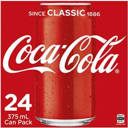 Coca-Cola Coke Cans 24 x 375ml