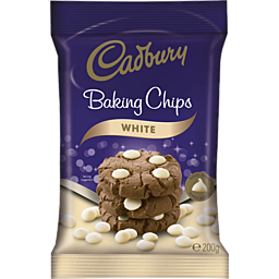 Cadbury Baking White Chocolate Chips 200g