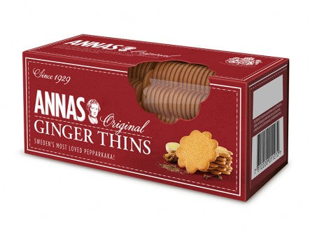 Annas Thins Biscuits Ginger 150g