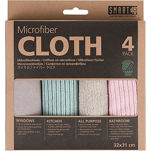 Microfibre Cloths 4pk