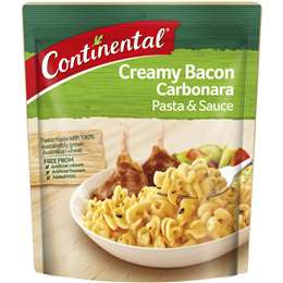 Continental Creamy Bacon Carbonara Pasta & Sauce 85g