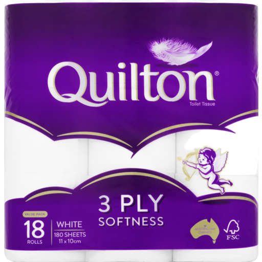 Quilton 3ply 18pk Toilet Tissue