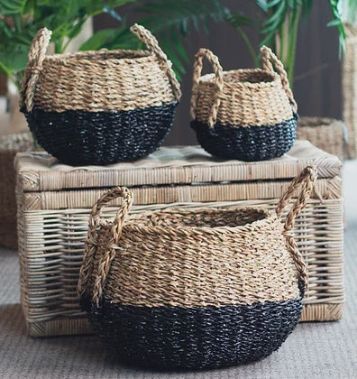 Seagrass Belly Basket Large