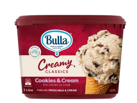 Bulla Creamy Ice Cream Cookies & Cream 2L