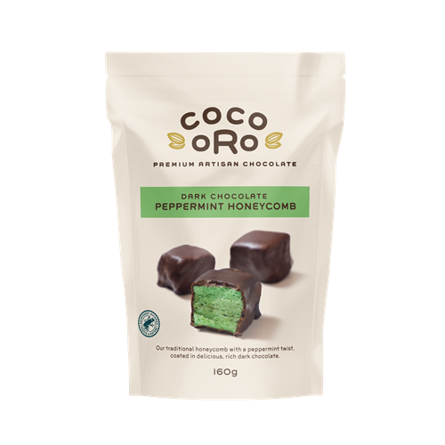 Coco Oro Honeycomb Dark Chocolate & Mint 160g