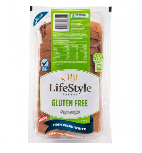 LifeStyle Gluten Free High Fibre White Loaf 500g