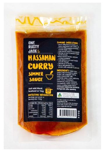 One Rusty Jack Massaman Curry Simmer Sauce 400g