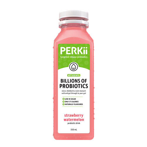 Perkii Strawberry Watermelon Probiotic Drink 350ml