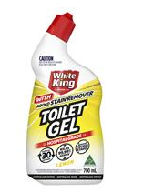 White King Toilet Gel With Added Stain Remover Lemon 700ml