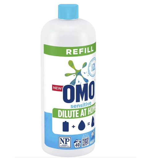 Omo Dilute at Home Refill Laundry Liquid Sensitive 665ml