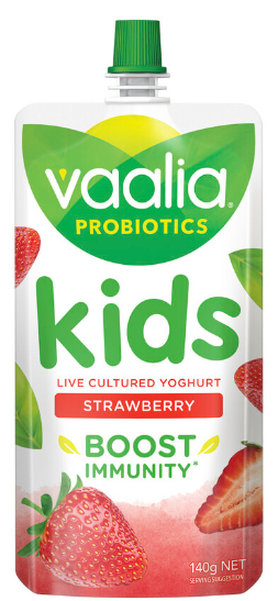 Vaalia Kids Yoghurt Strawberry Pouch 140g