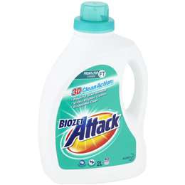 Biozet Attack Front & Top Loader Regular Laundry Liquid 2Ltr