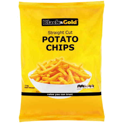 Black&Gold Straight Cut Chips 1kg