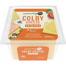 Community Co Colby Cheese Slices 500g
