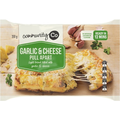 Community Co Cheese & Garlic Pull Apart Bread350g