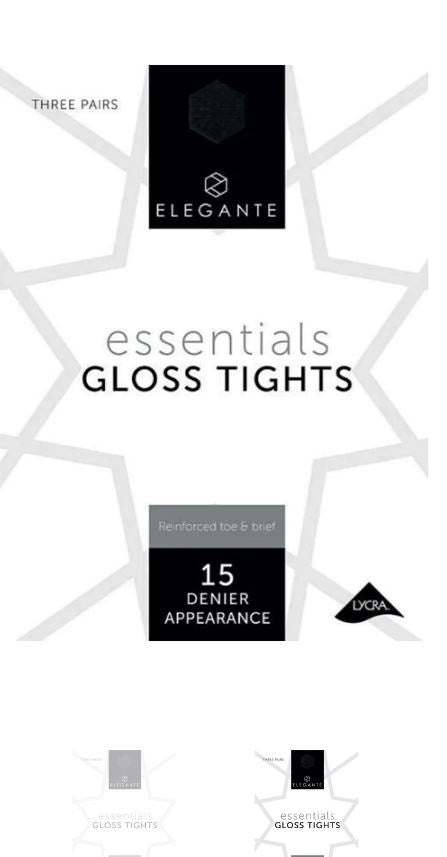 Elegante Essentials Gloss Illusion Medium 15 Denier 3 Pack