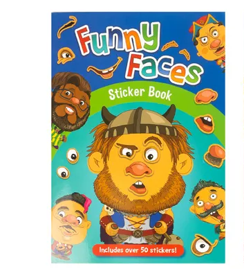 Funny Face Sticker Book Boys