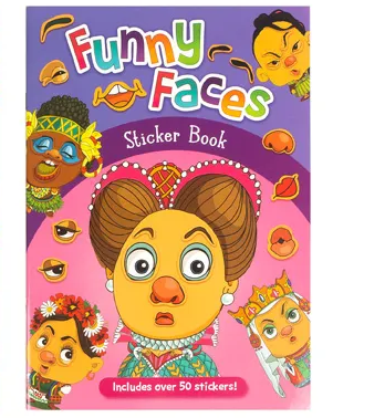 Funny Face Sticker Book Girls
