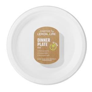 Lemon & Lime Disposable Dinner Plate 23cm 30 Pack