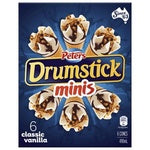 Peters Drumstick Minis Classic Vanilla Ice Cream 6pk