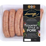The Gourmet Sausage Co Country Style Pork Frozen 500g