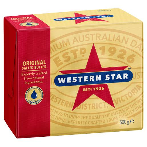 Western Star Salted Butter Block 500g