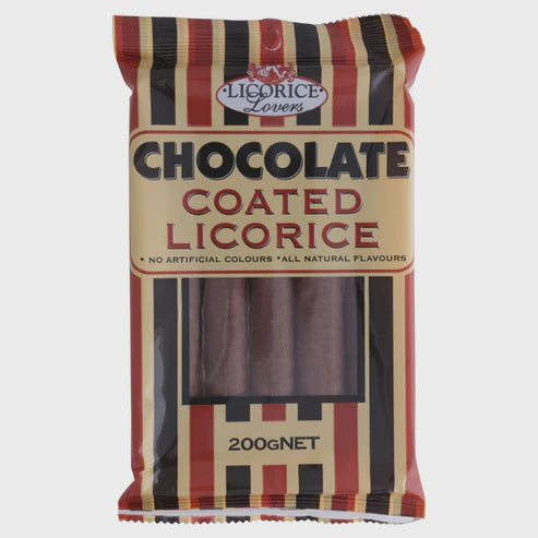 Licorice Lovers Chocolate Coated Licorice 200g