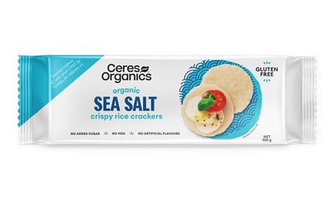 Ceres Organic Rice Crackers, Sea Salt