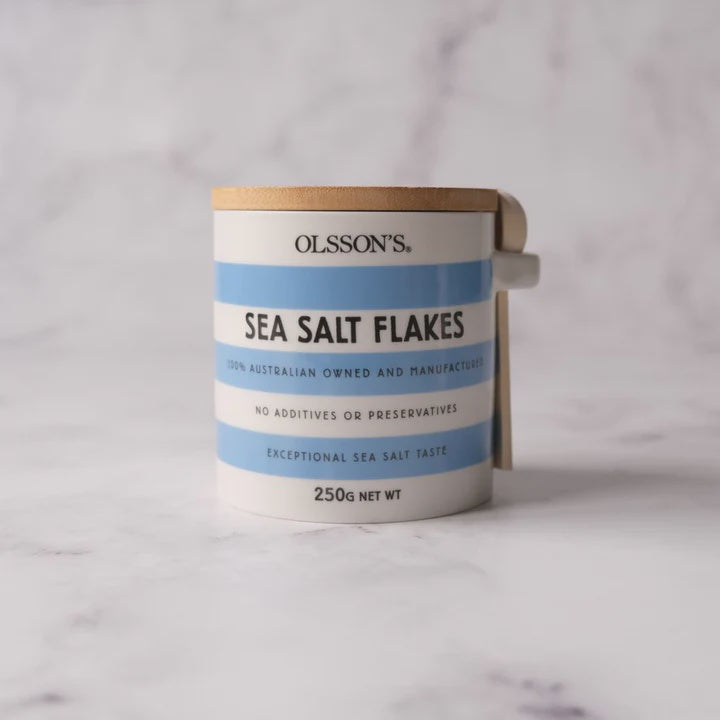 Olsson's Sea Salt Flakes 250g Stoneware Jar