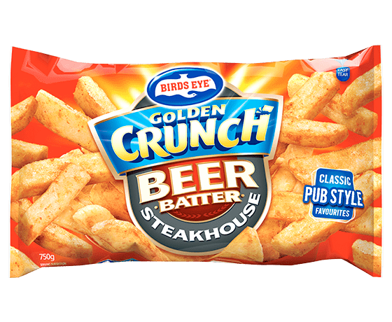 Birds Eye Golden Crunch Beer Batter Steakhouse Chips 750g