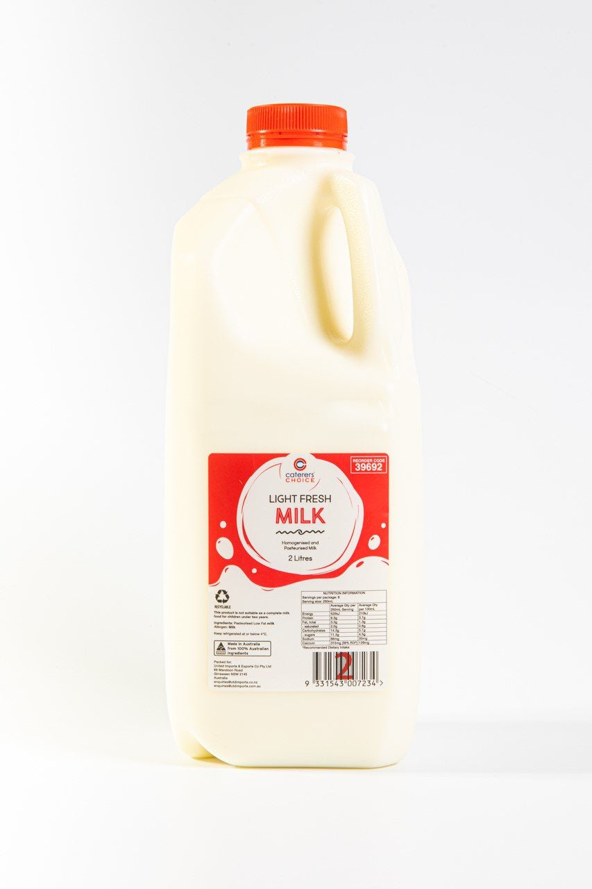 Caterers Choice Light Fresh Milk 2L