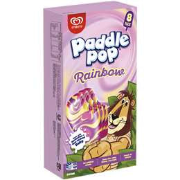 Streets Paddle Pop Rainbow 8pk 544ml